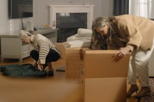 Moving with an elderly person